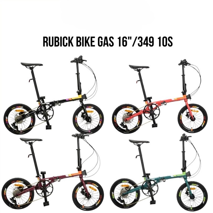 SEPEDA LIPAT RUBICK BIKE GAS 16"/349 10S MIX