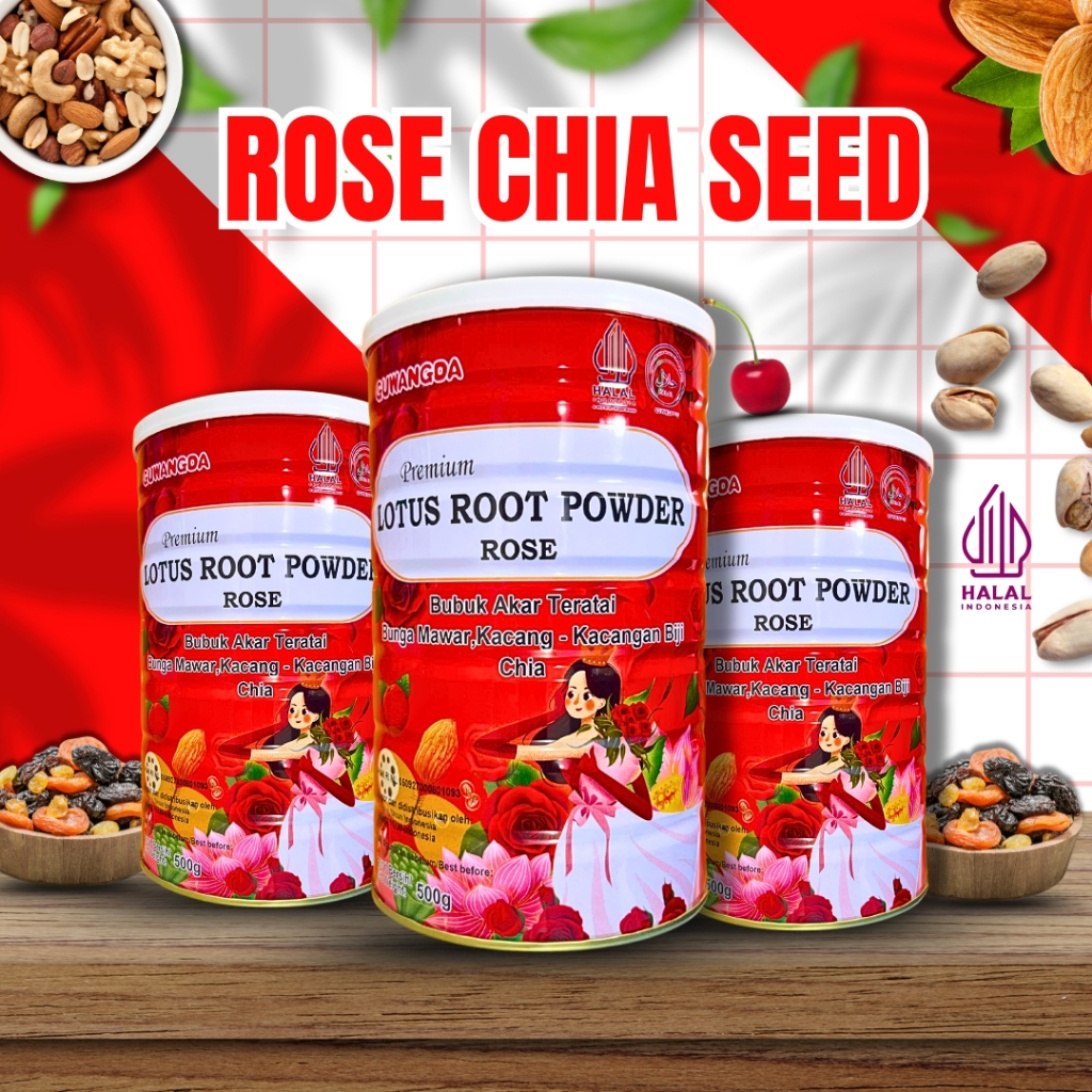 

ROSE CHIA SEED NUT 500G COLLAGEN GUWANGDA