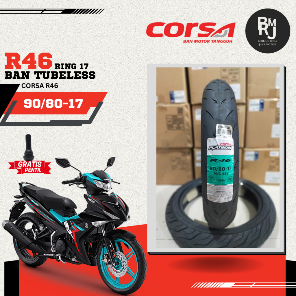 BAN CORSA R46 Ring 17 TUBELESS PLATINUM SOFT COMPOUND