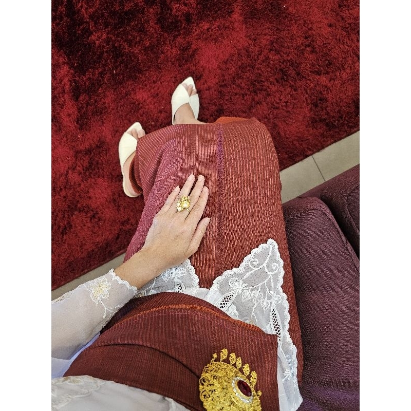 Sinarbintangbutik - Kamen set selendang Tenunan Endek Lurik