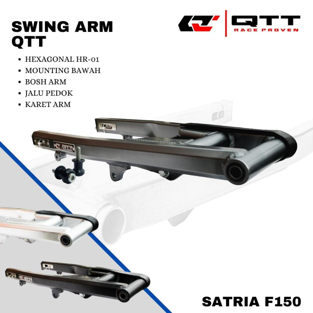 Swing arm arem QTT Satria fu150 hexagonal mounting bawah HR-01