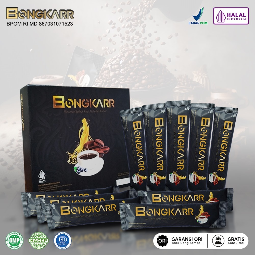 

KOPI BONGKARR ORIGINAL MINUMAN INSTAN EXTRA GINGSENG 100%BPOM & HALAL- KOPI STAMINA PRIA TAHHAN LAMA