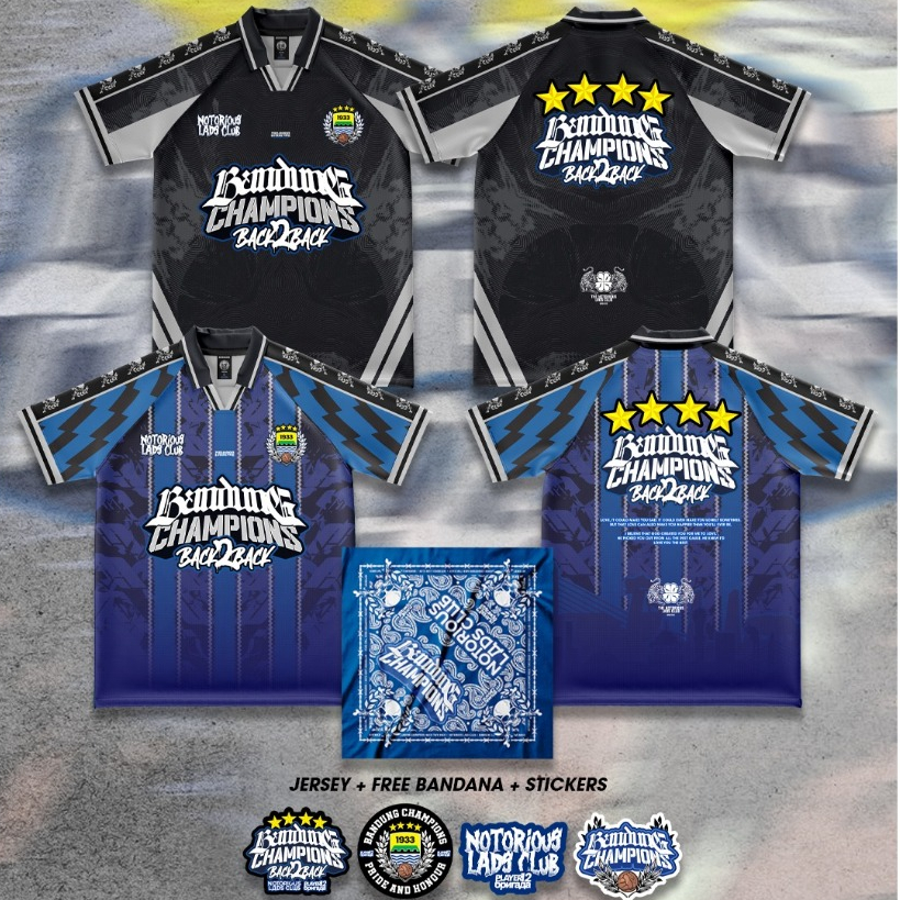 Jersey Bandung Champions - Jersey Persib Champions - Jersey Bola - Jersey Vintage - Jersey Classic
