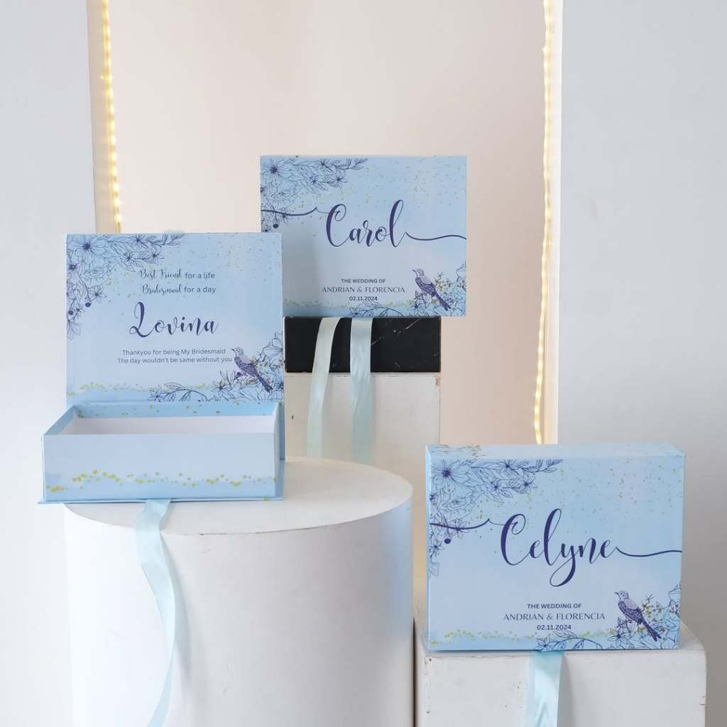 

HardBox Custom/ box groomsman/ box kain bridesmaid/ box hampers ukuran 20x25x10