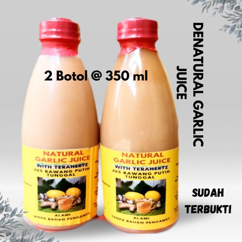 

DENATURAL Jus Bawang Putih Tunggal Herbal Madu Jahe Merah Cuka Apel Lemon