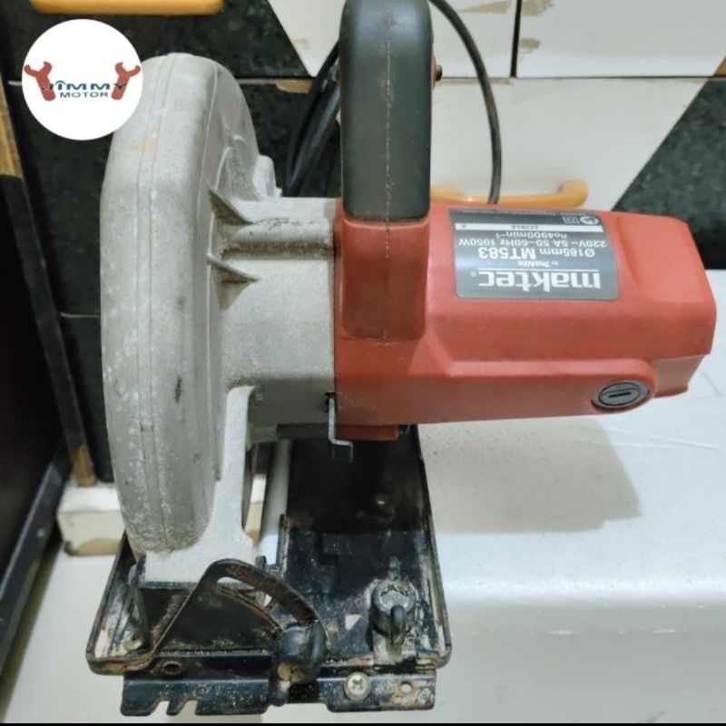 Maktec circular saw MT583 / mesin serkel, made in Thailand, mesin belah / potong kayu, second mulus,