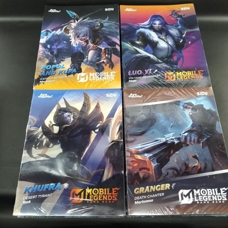 

( 1 Pak ) Sidu Buku Tulis 38 Mobile Legend 1 Pak isi 10 Buku / Buku Tulis Sidu Isi 38 Lembar