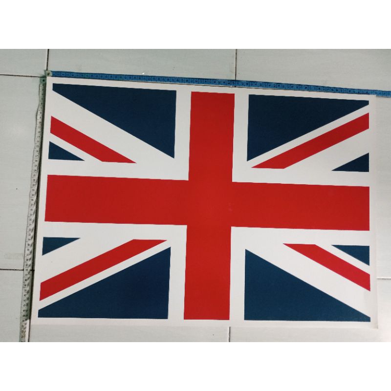 poster dinding/hiasan dinding kamar rumah dekorasi hobi (bendera inggris) jumbo 70x50cm