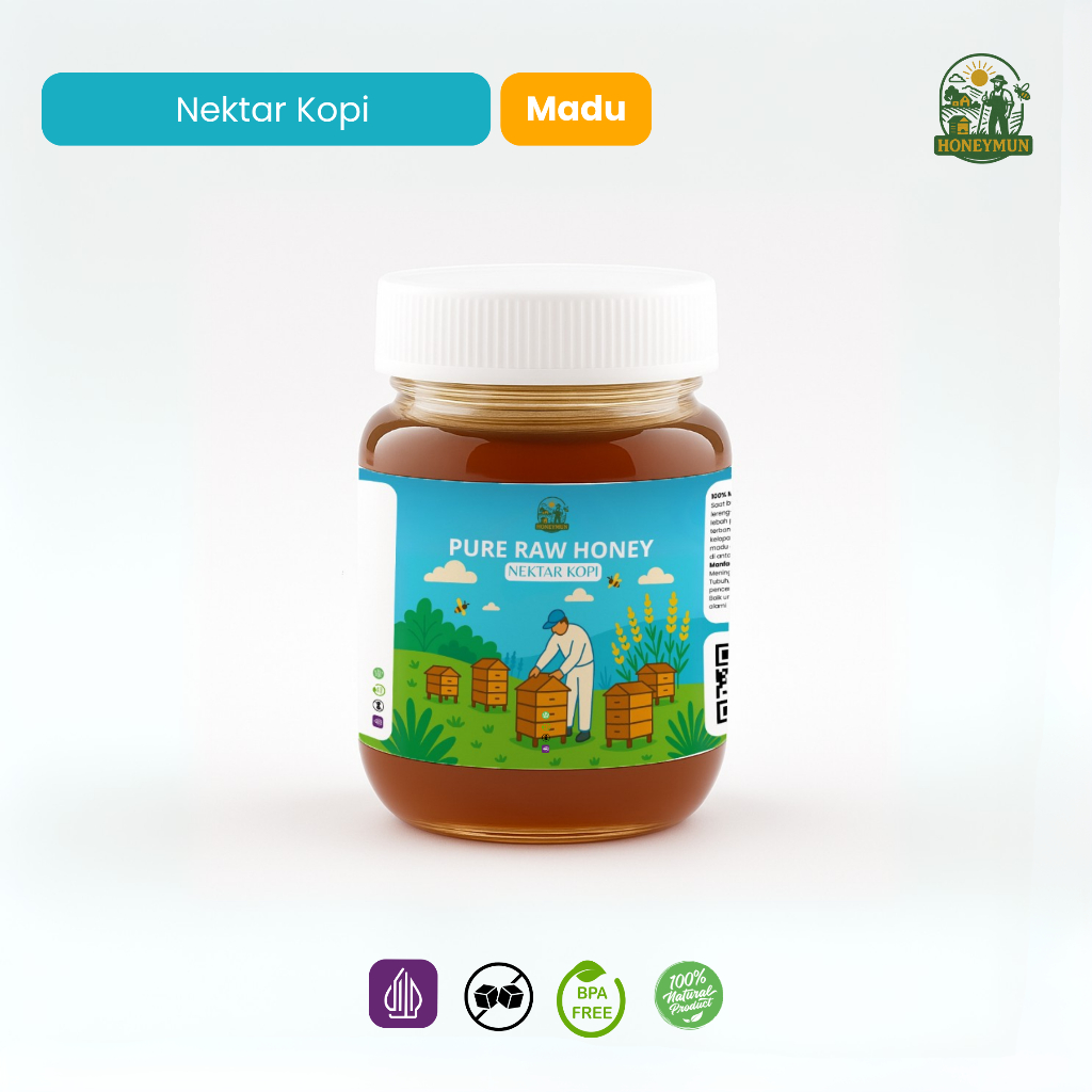 

Madu Murni Asli Nektar Kopi 100% Alami Pure Raw Honey