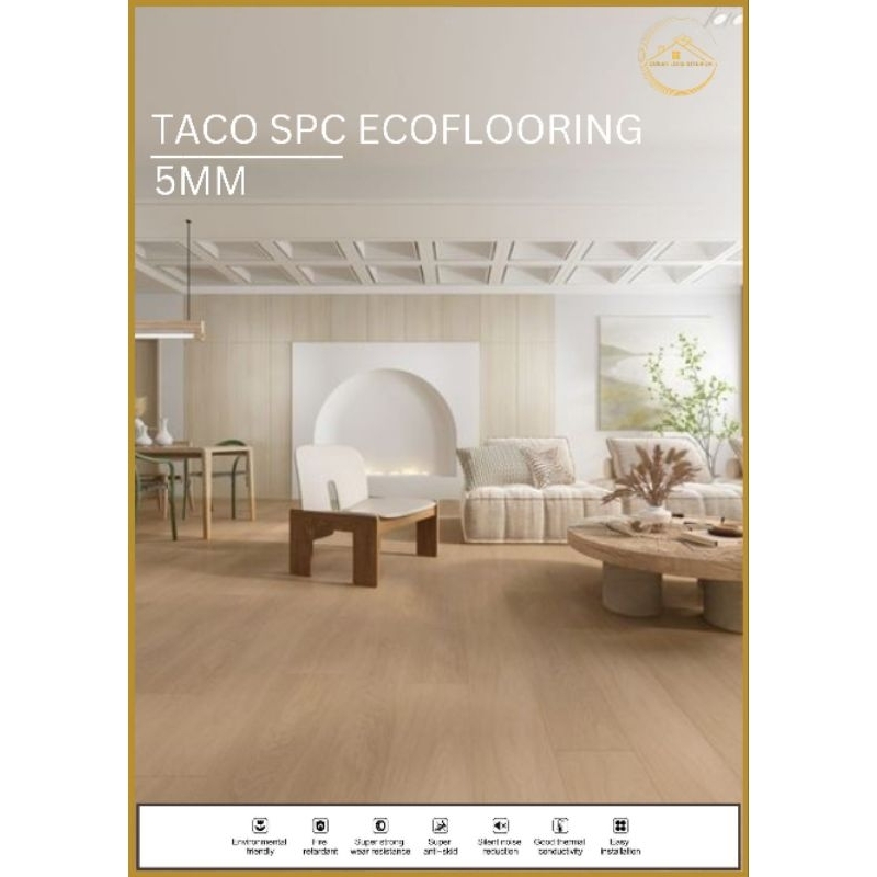 TACO SPC ECOFLOORING - SPC FLOORING - LANTAI KAYU - SPC CLICK - 2.29mm