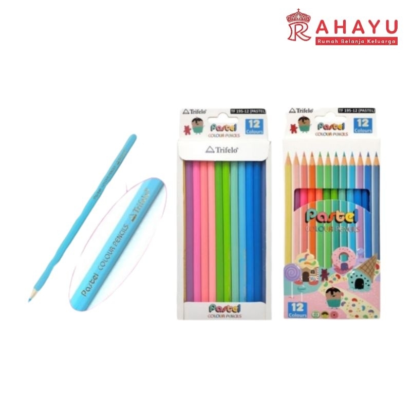 

PASTEL COLOUR PENCILS TRIFELO TF 195-12
