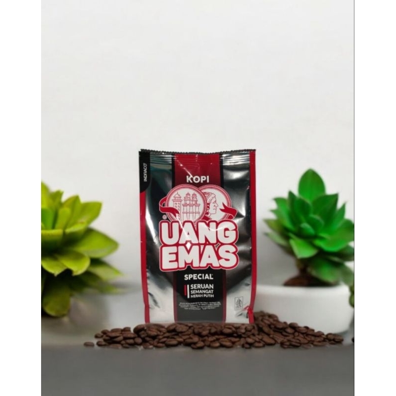 

Kopi hitam uang emas 350 gram robusta