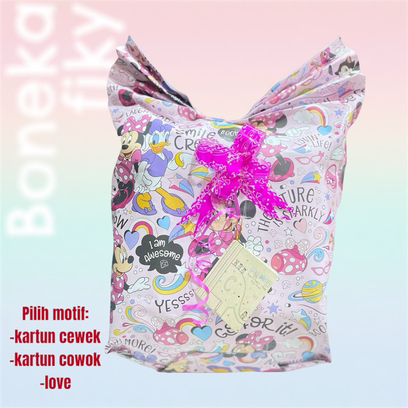 

Tambahan packing kertas kado