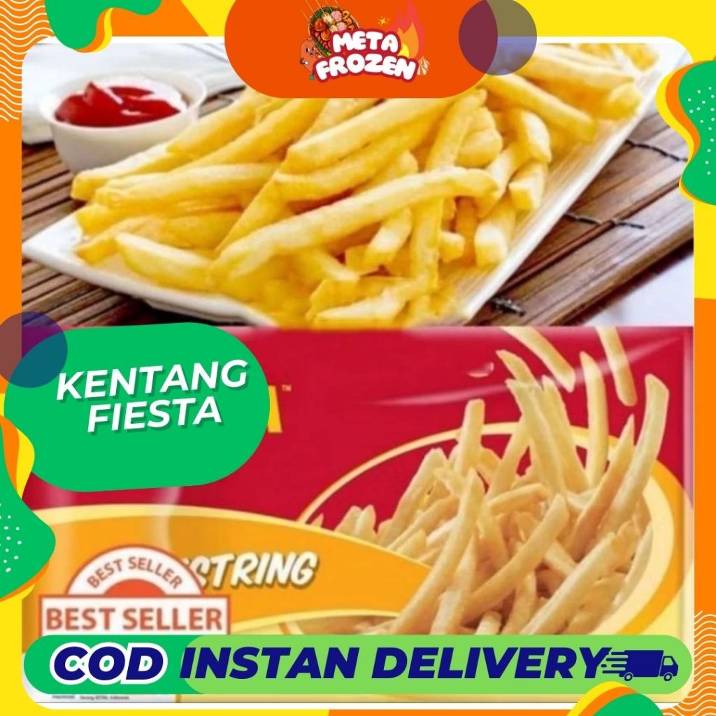 

Fiesta Kentang Shoestring Premium 500g – Renyah, Praktis, dan Lezat!