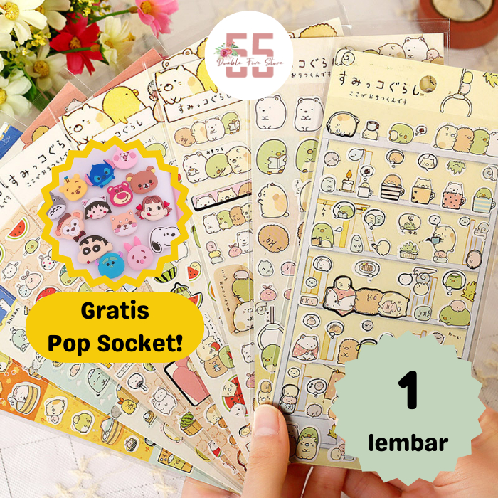 

Sticker Aesthetic Dekorasi Jurnal Scrapbook Motif Lucu - 011