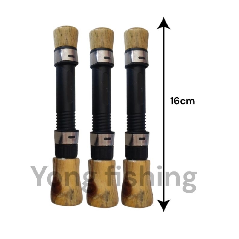 gagang handle joran custom wader micro kayu pinus