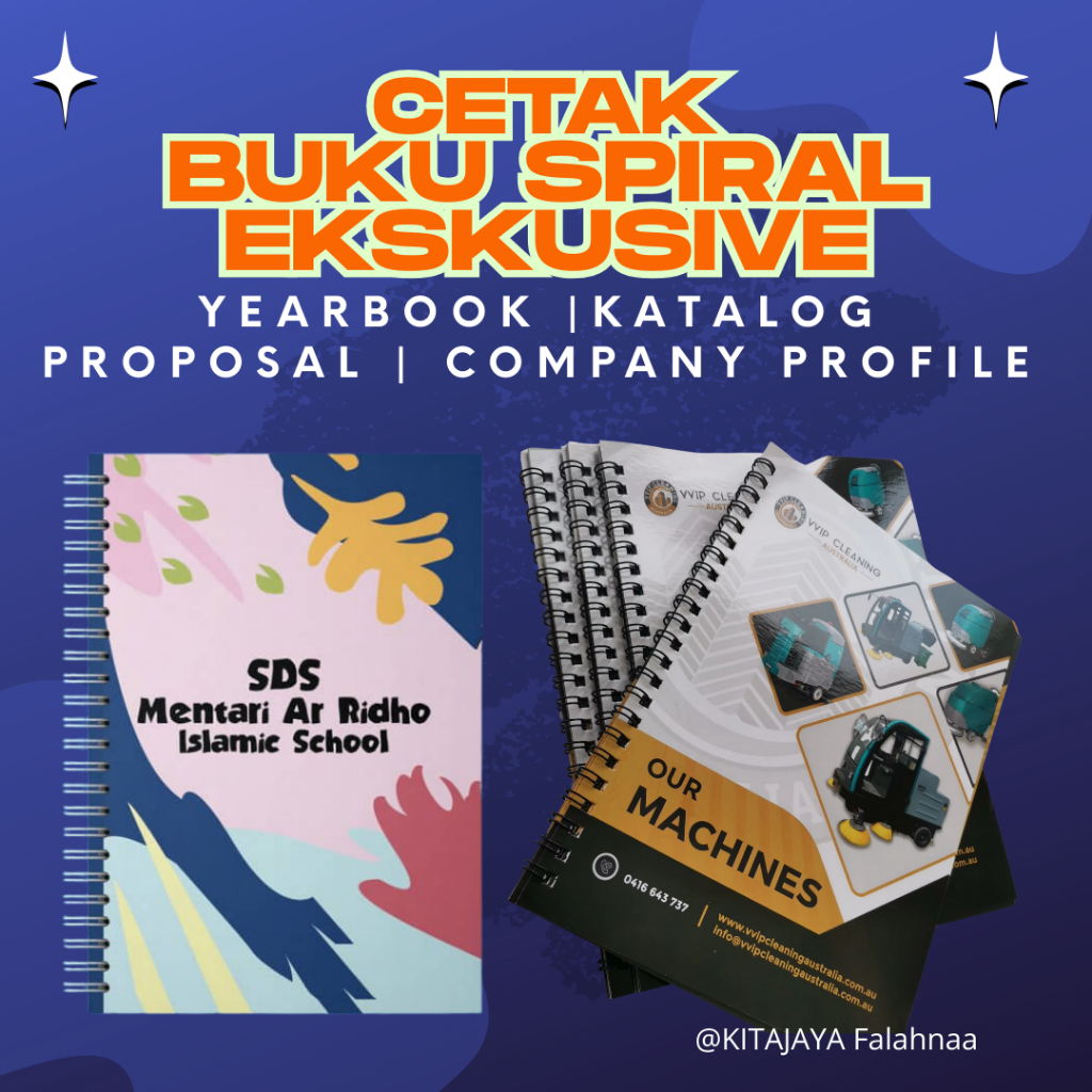 (Jilid Spiral) Print Yearbook | Print Katalog | Print Proposal | Print Company Profile