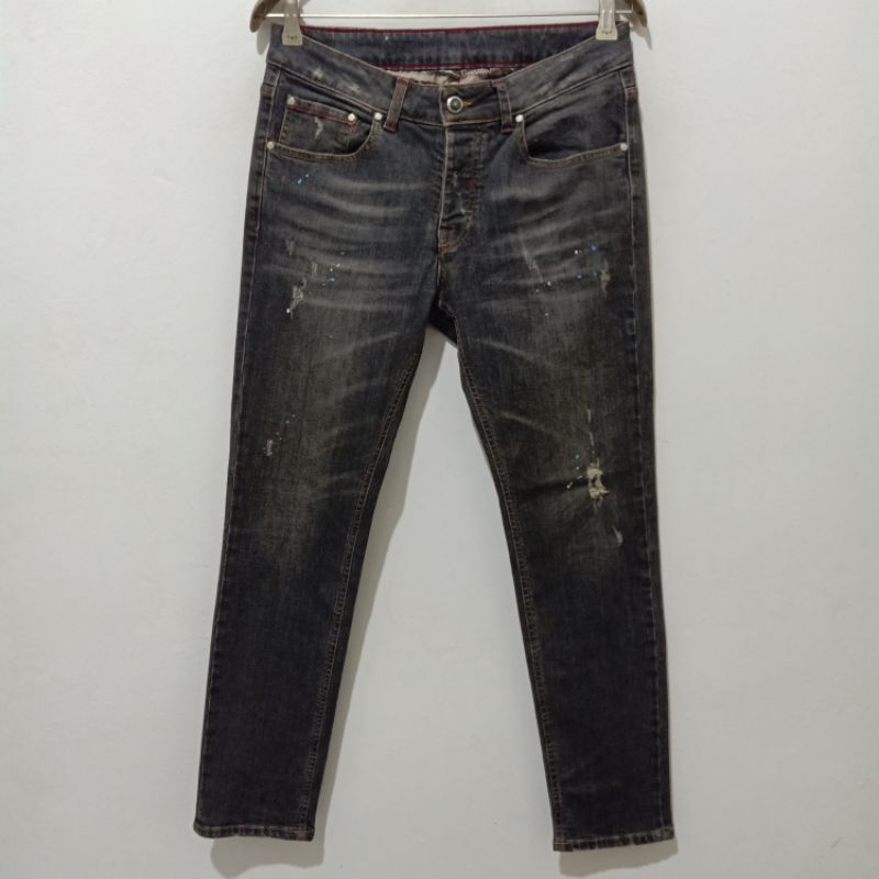 MANUEL RITZ Distressed Denim Jeans Made in Italy