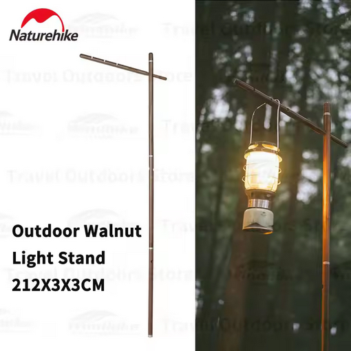 TIANG LAMPU NATUREHIKE NH21PJ001 OUTDOOR WOOD LIGHT STAND