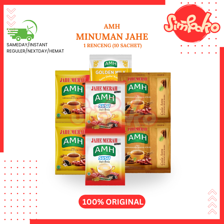 

SIMBAKO - AMH Aneka Minuman Jahe Merah Herbal Sachet Menghangatkan All Varian