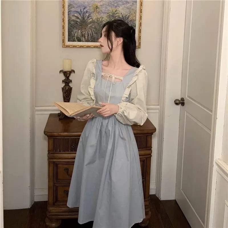 Dress Vintage Noni Belanda Korea