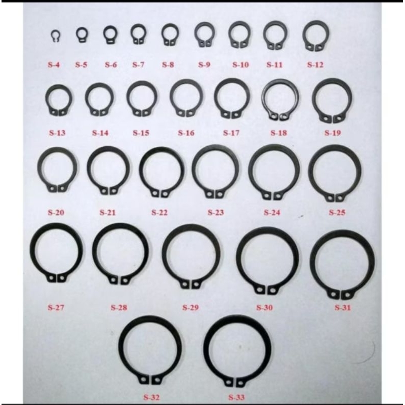 snapring S 9 , 14 satuan circlip