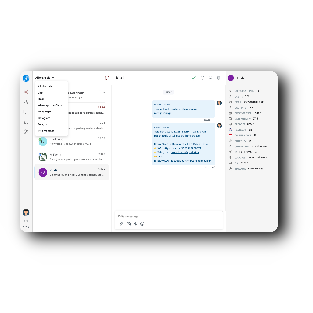 Omnichannel Source Code PHP website