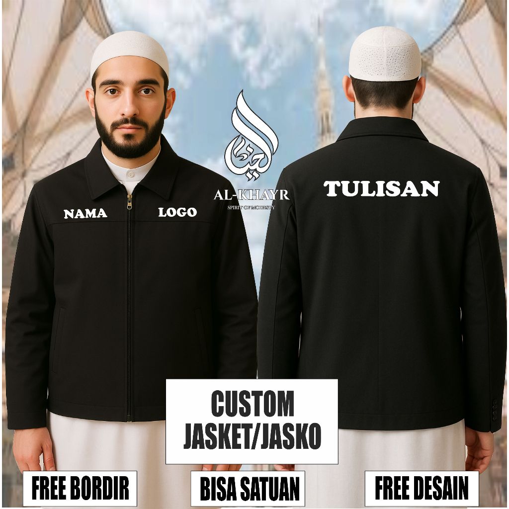JASKET GURU/JASKET DOSEN/JASKET SANTRI/JASKET PRIA JASKET CUSTOM BORDIR