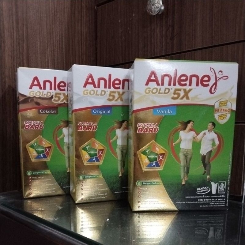

Anlene Gold 5X Plain/Cokelat/Vanila - 240g