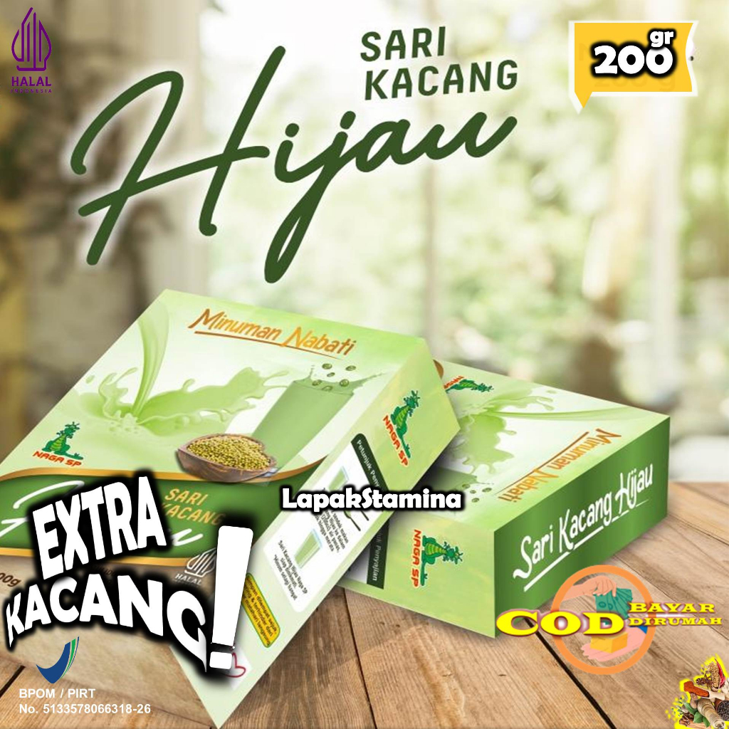 

Sari Kacang Hijau Naga SP 200g Beli 2 Gratis 1