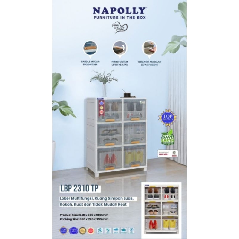 Locker box Napolly lemari sepatu napolly LBP 2310