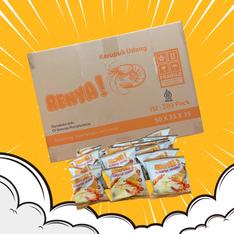 

RENYA Kerupuk Udang 1 Dus isi 200pcs