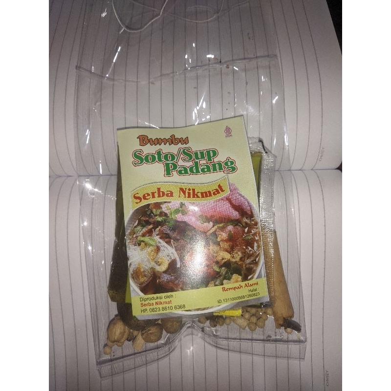 

Bumbu Rempah Soto/Sop Padang 1 Pcs Serba Nikmat