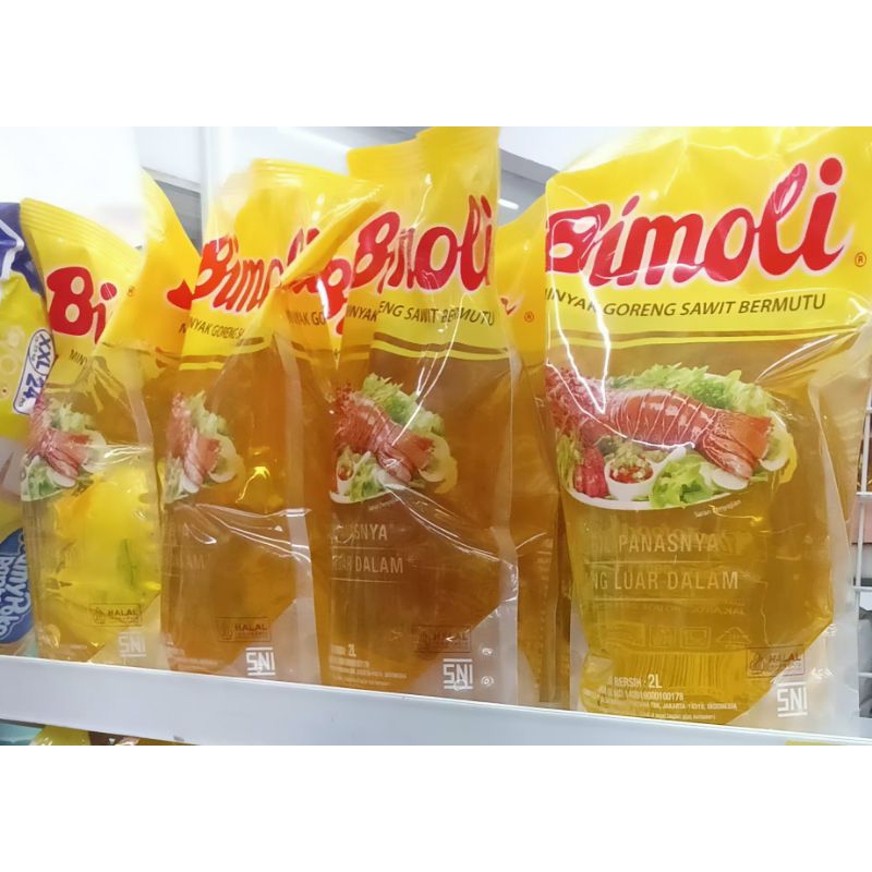 

Bimoli Minyak Goreng Kemasan Pouch 2liter/Minyak Goreng Bimoli 2liter