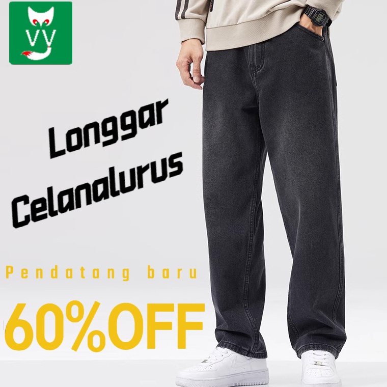 55MURAH Celana pria korean style celana panjang pria jeans celana gombrang pria korean style Celana 