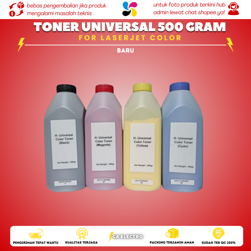 toner serbuk hp laserjet warna universal buat semua series hp laserjet
