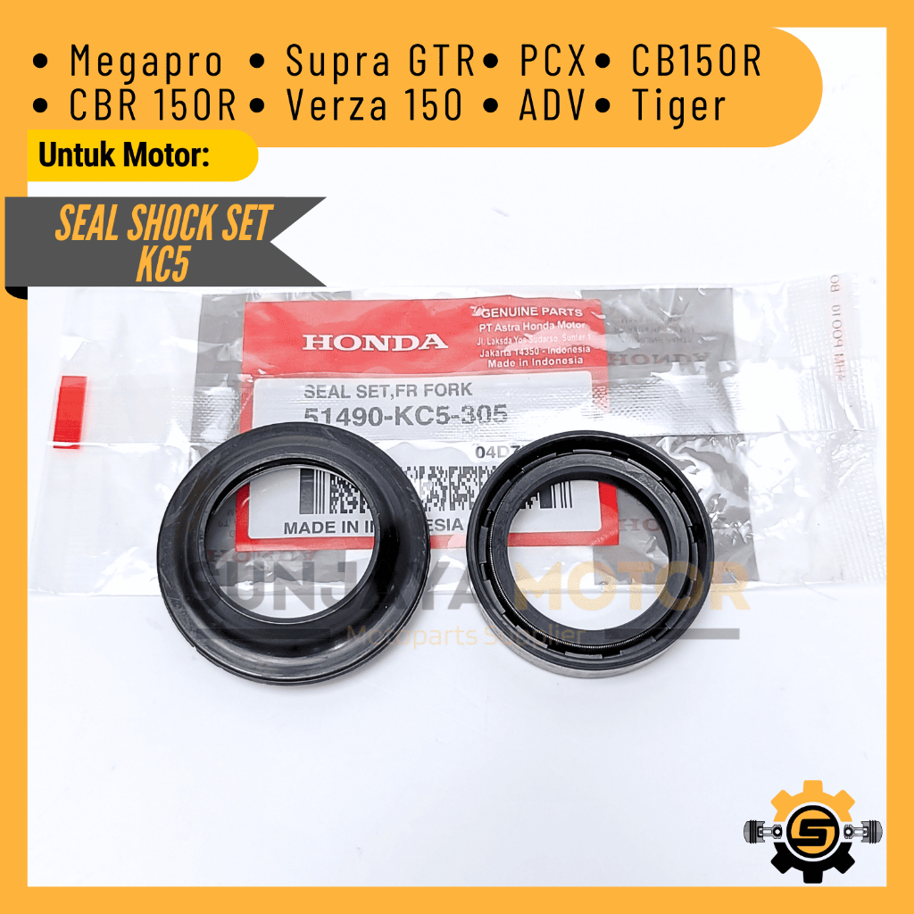 Seal Shock Depan KC5 Karet Sil Sok Original Honda New Megapro PCX CB150R Supra GTR ADV CBR 150R Verz