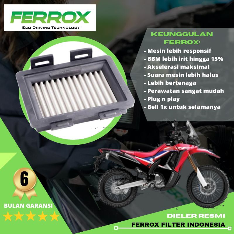 FERROX Filter Udara Honda CRF 150 250 Rally  CRF 250 Rally 2024-2025 Rebel 500