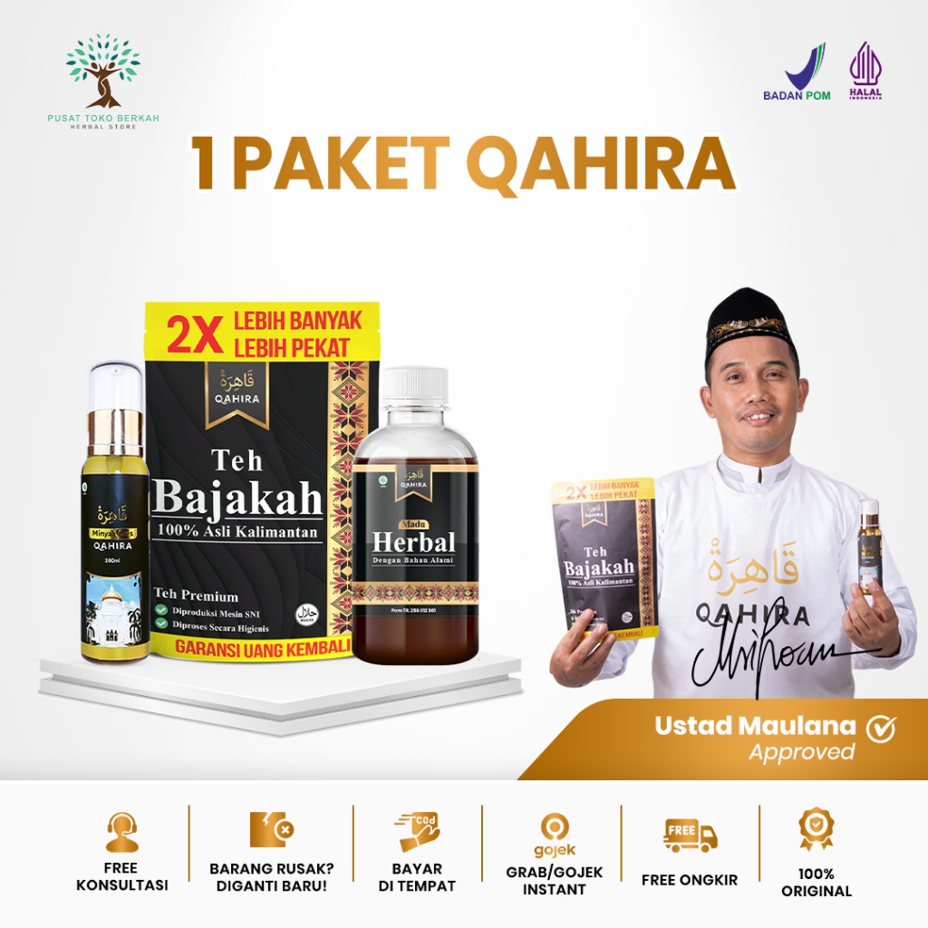 Qahira - Teh Qahira 1 Pcs | Teh Bajakah Untuk Menyembuh Segala Penyakit