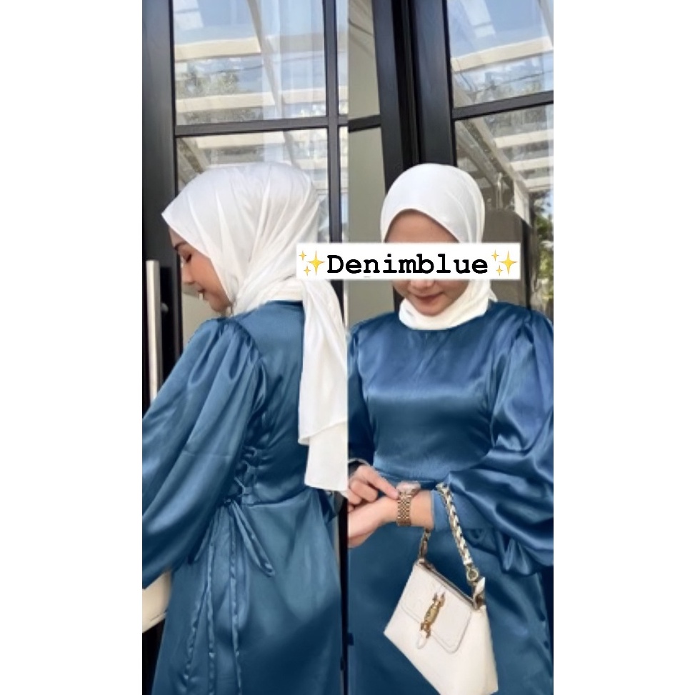 55TREND TERBARU Aurelia Dress  Dress Kondangan Simpel  Gamis Lebaran  Gamis Wanita Jumbo  Dress Leng