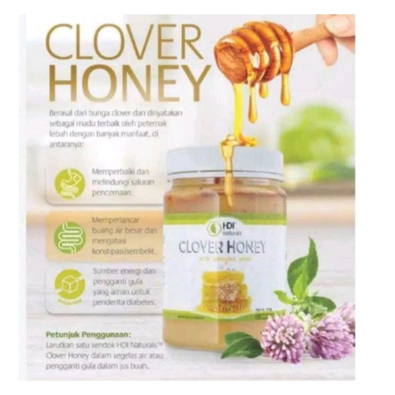 

madu clover honey 1kg ori exp 2026 mei free sendok kayu