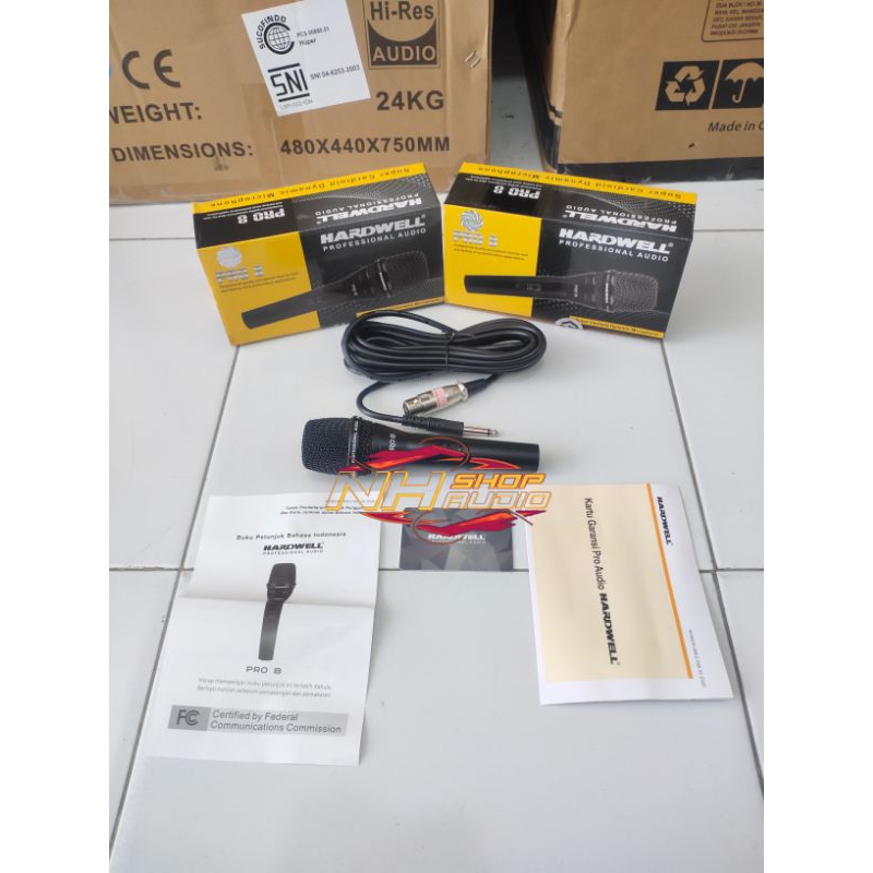 Mic Hardwell PRO8 PRO 8 PRO-8 Mic Dynamic Original Mic Hardwell pro 8 Pro 8 PRO8 mic kabel hardwell 