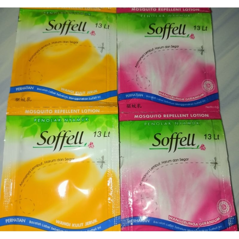 Soffell - SOFEL Lotion ANTI Nyamuk 1 Renceng isi 12 Sachet