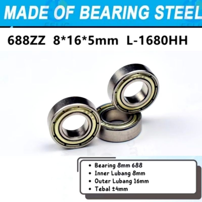 Bearing 688 ZZ 688ZZ Laker Kipas Angin