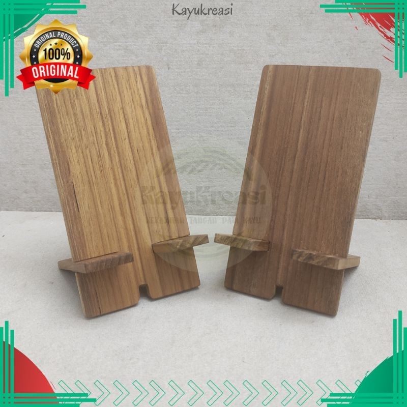 Tempat Dudukan Hp Di Meja Dari Kayu