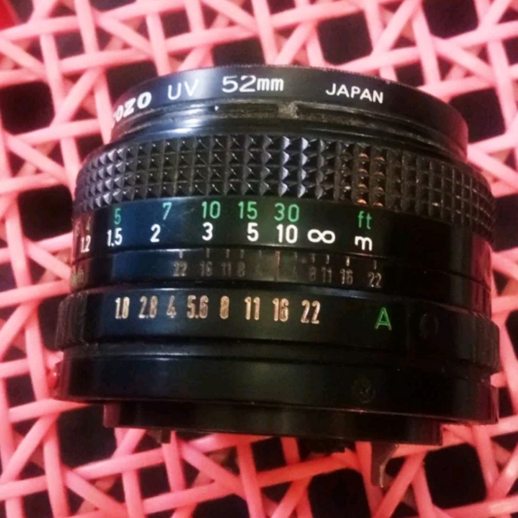 Lensa manual Canon FD 50mm f1.8