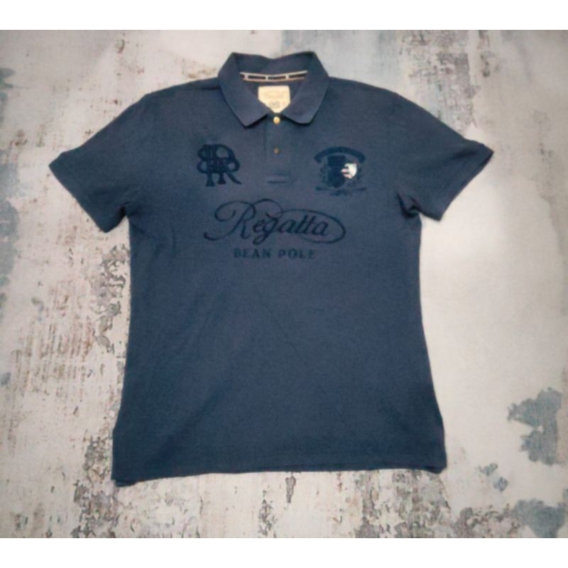 polo T-shirt vintage Beanpole Regata full bordir