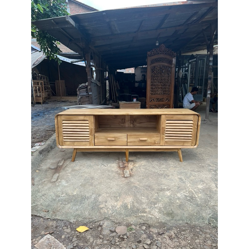 Meja Tv Jati Minimalis, Meja Tv Retro, Bufet Tv Jati Minimalis, Cabinet Tv Minimalis