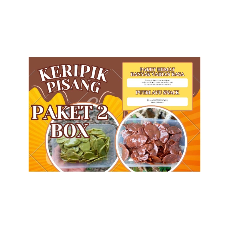 

Bundling 2 Box 500 gram KERIPIK PISANG COKLAT/keripik pisang coklat lumer/kripik pisang coklat