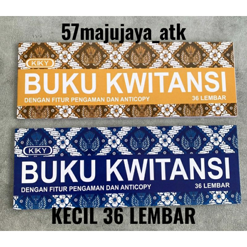 

Kwitansi Kiky Ukuran Kecil dan Besar